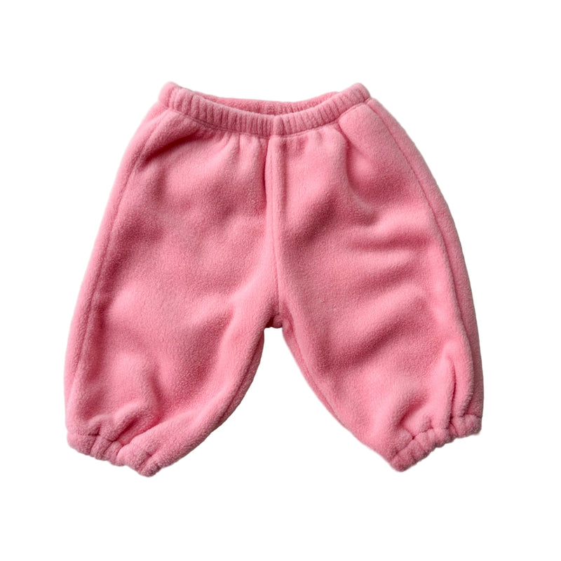 Heart fleece jogger pants - Pink