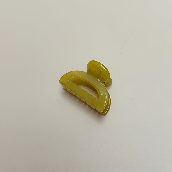 Small hair clip round - Yellow