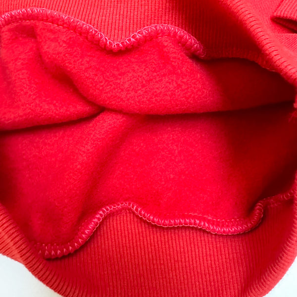 Chunky fleeced sweatshirt - Bright red