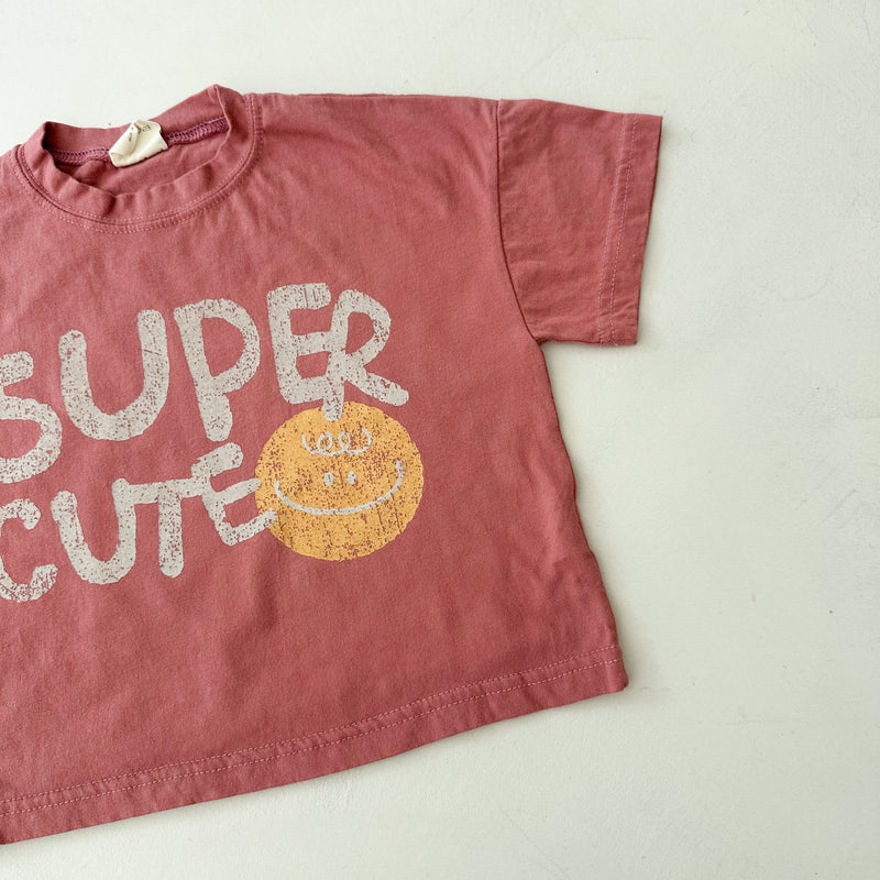 Cute boxy tee - Terracotta