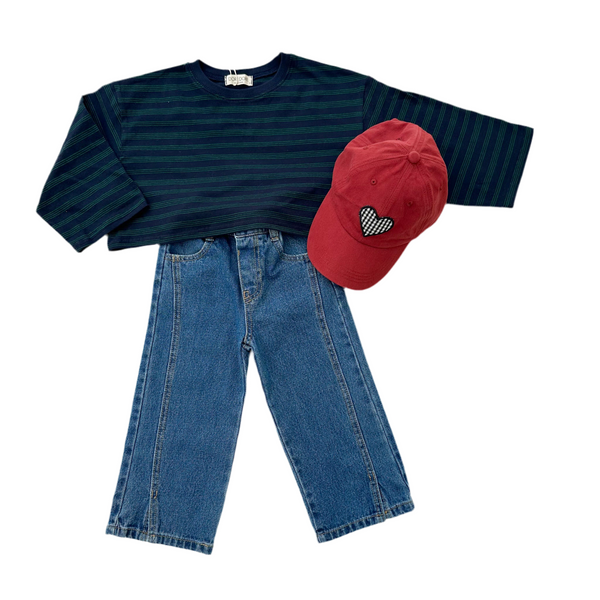 Check heart cap - Burgundy