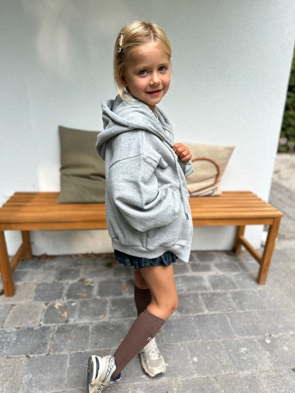 Knee sock with bow - Brown
