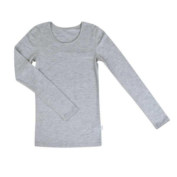 Merino wool undershirt - Grey melange