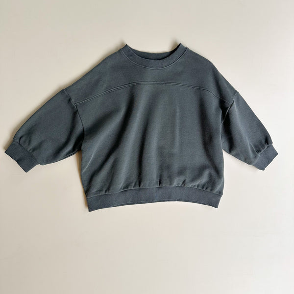 Stitch boxy sweater - Charcoal