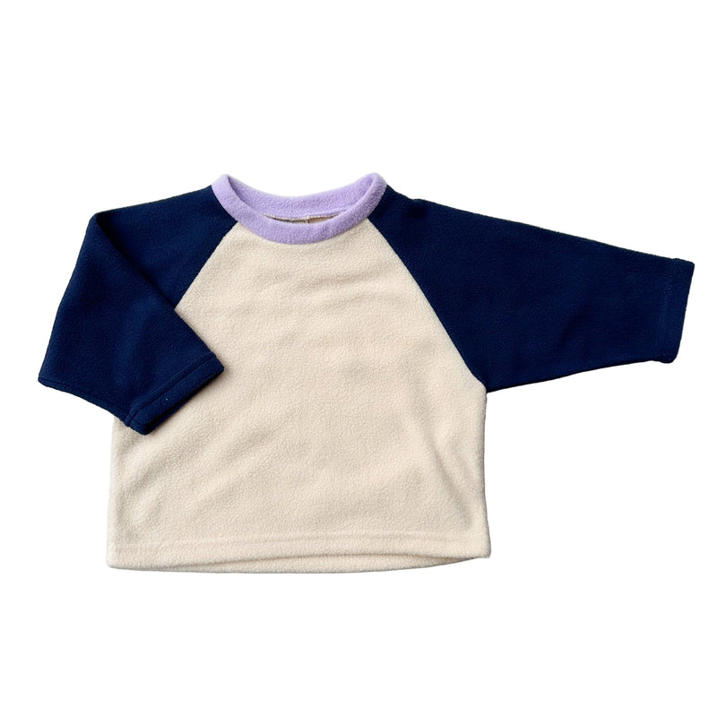 Raglan fleece tee - Navy