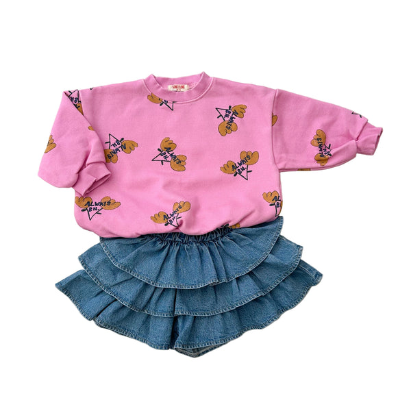 BN flower sweatshirt - Pink