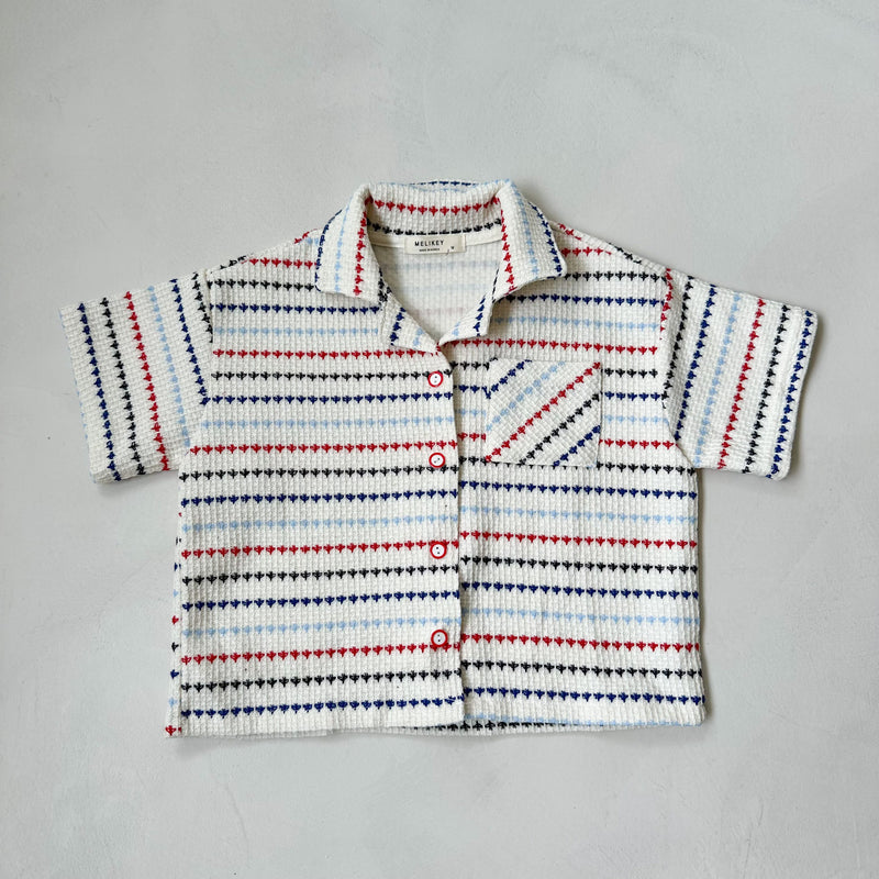 Grafic summer overshirt - Ivory