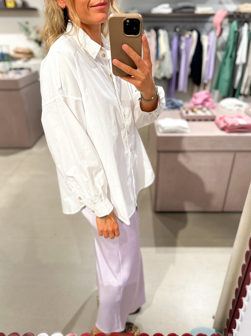 Kelly oversized shirt - White