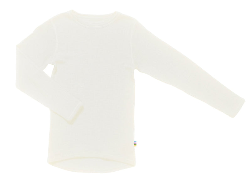 Merino wool rib tee - Ivory