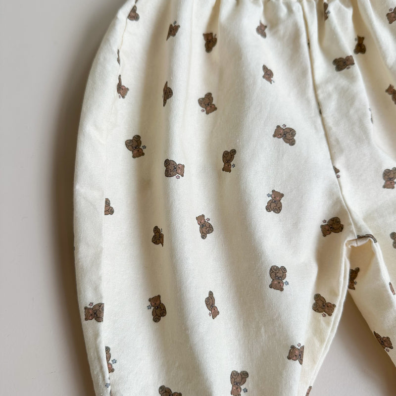 Mini bear baggy pants - Cream