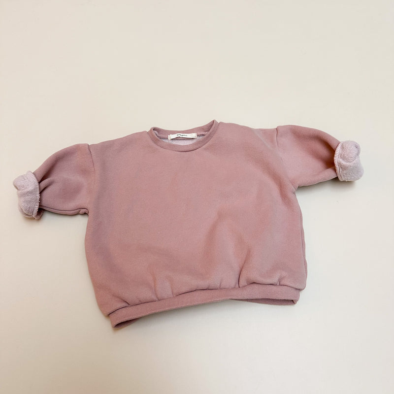 Baba softly fleeced sweater - Pink