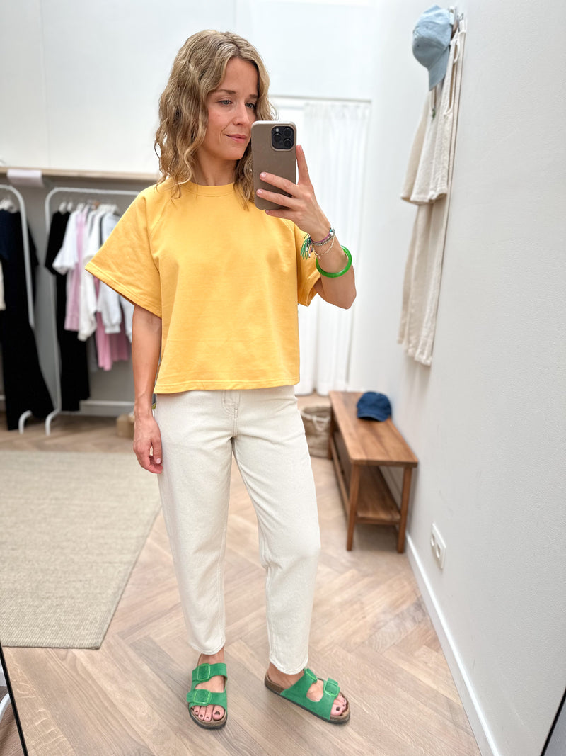 Match sweater tee - Yellow