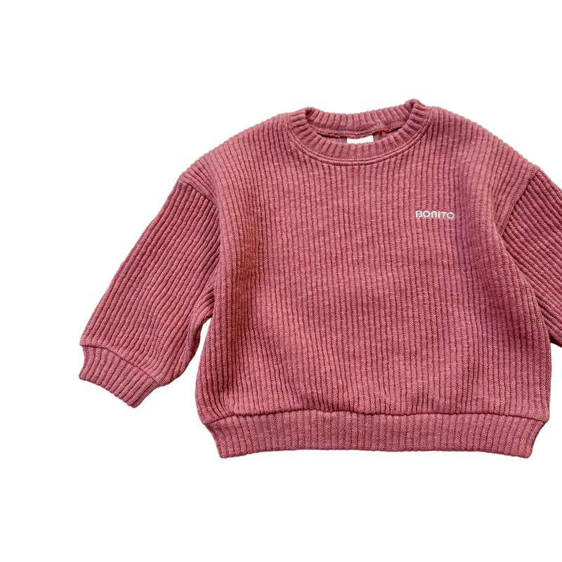 Rib sweatshirt - Rose