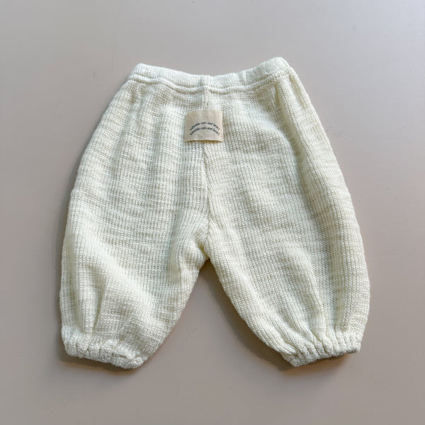 Bebe comfy rib pants - Cream