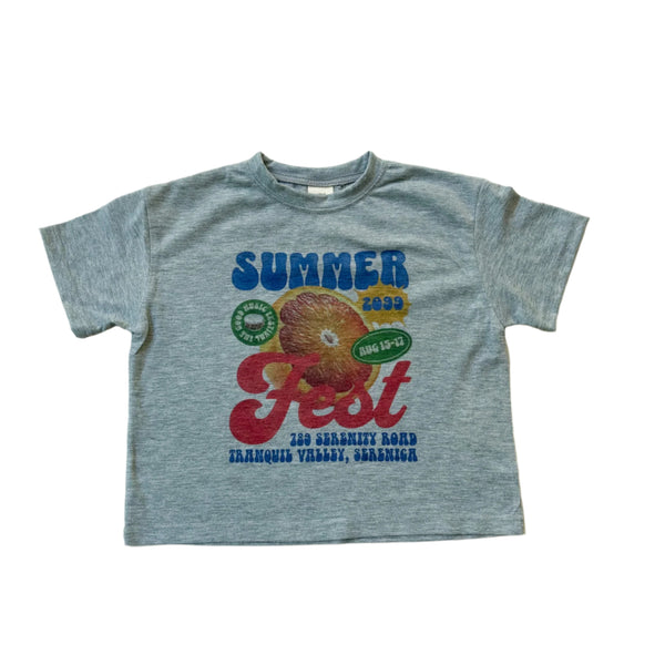 Juice tee - Grey melange