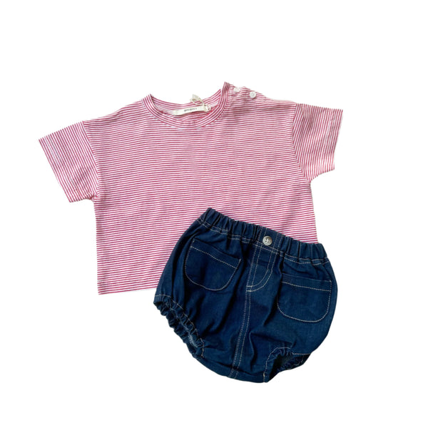 Bebe pocket denim bloomer - Blue