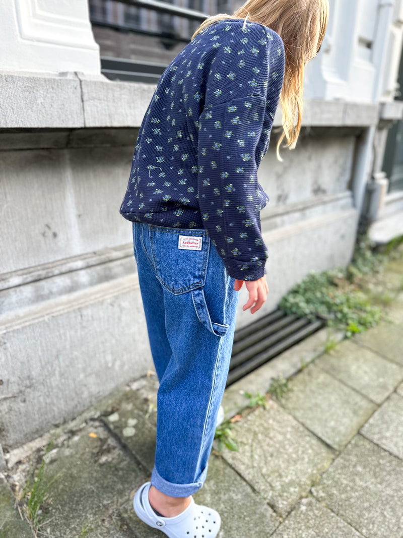 Standard baggy denim pants - Blue