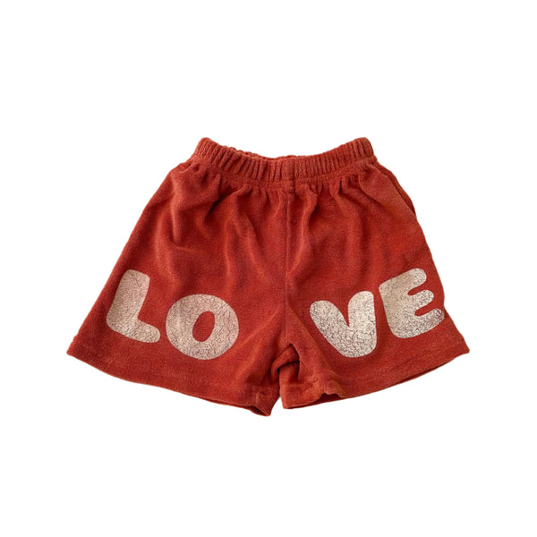 Love terry shorts - Burnt orange