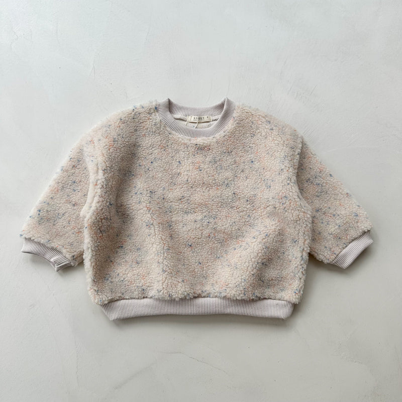 Speckled teddy sweater - Cream