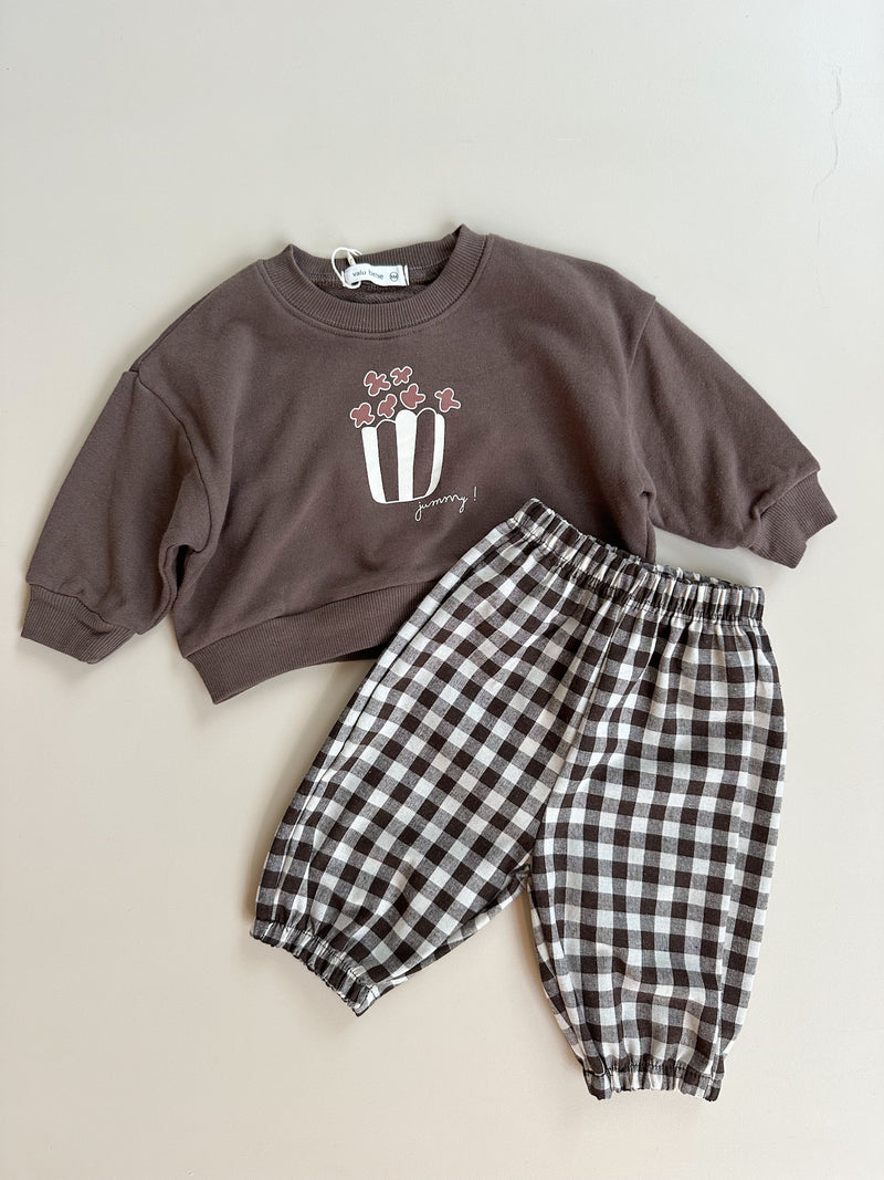 Bebe popcorn sweatshirt - Brown
