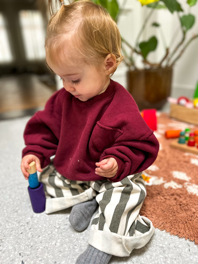 Lou pocket sweatshirt - Wine