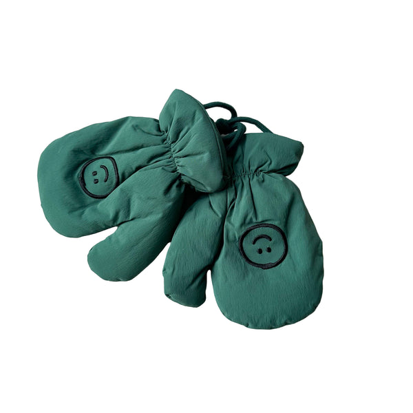 Smile mittens - Green