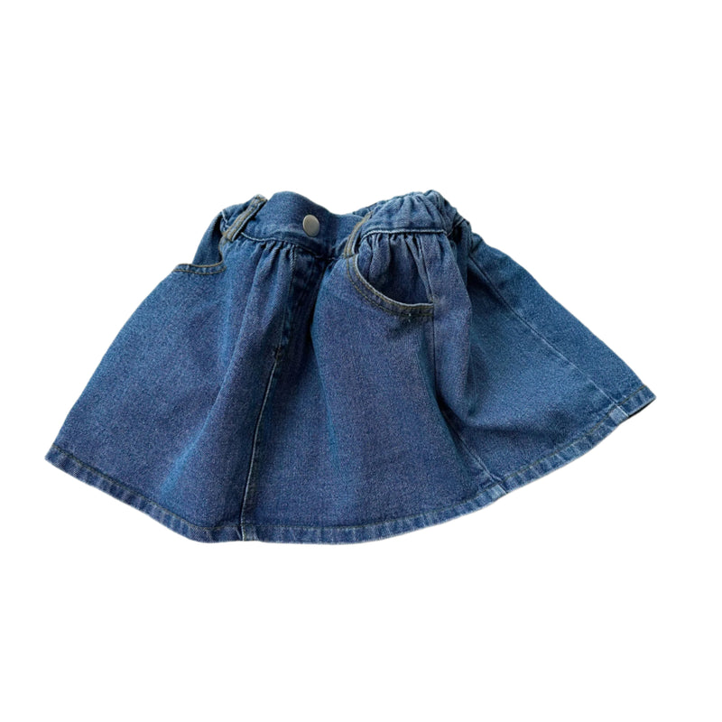 Mini denim skirt - Blue washing
