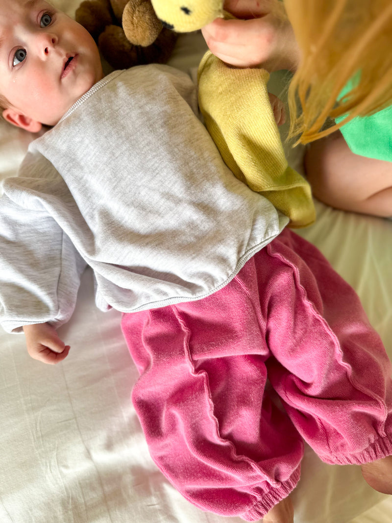 Bebe baggy terry joggers - Pink