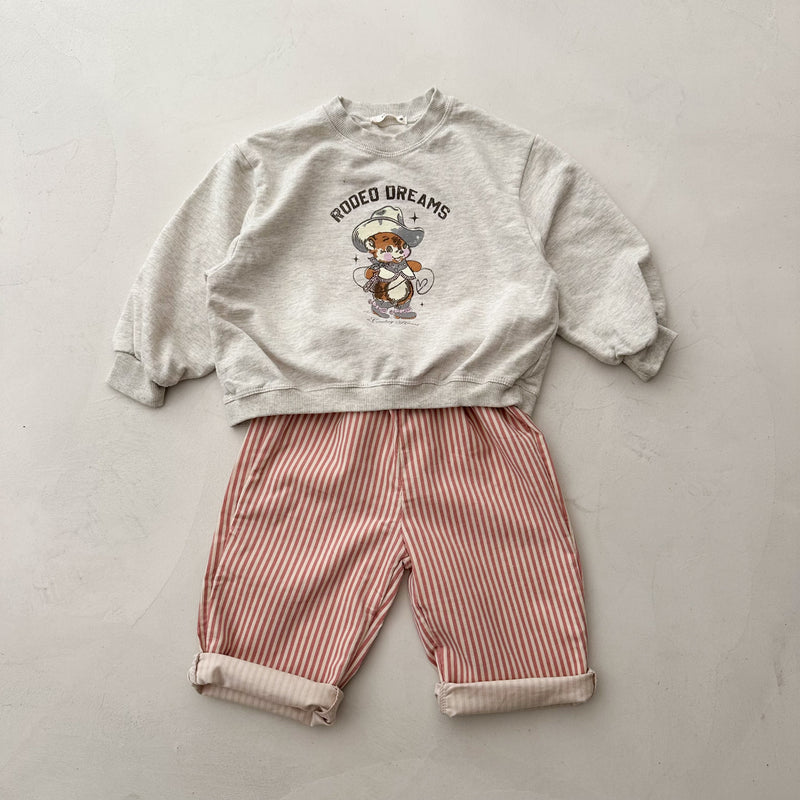 Cowboy bear sweatshirt - Oatmeal