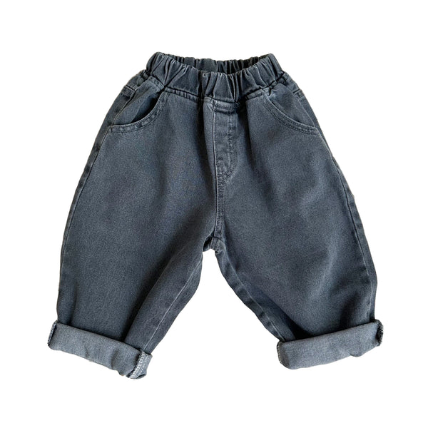 Léo baggy jeans - Dark grey washing