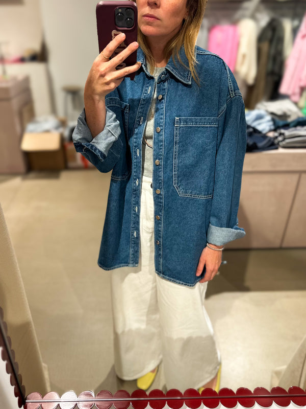 Mike denim overshirt - Blue