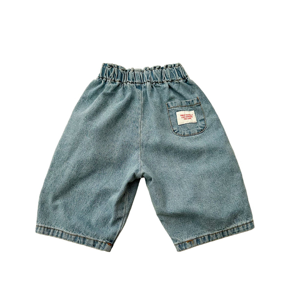 Bebe denim with patch - Light blue