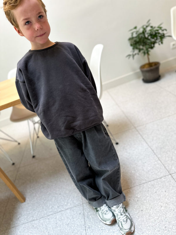 Léo baggy jeans - Dark grey washing