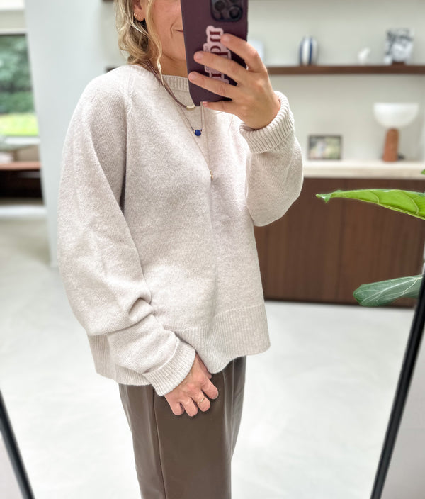 Sola wool mix jumper - Dune