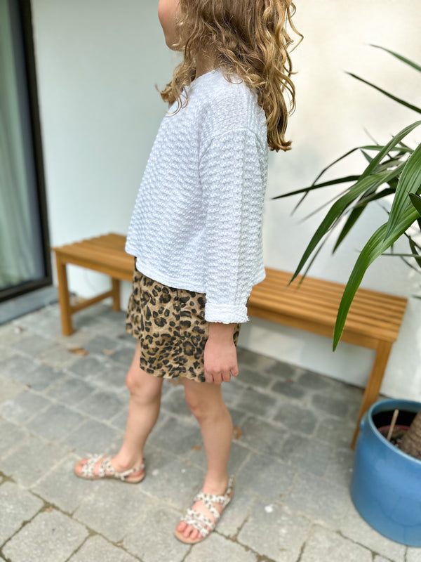 Wide leo shorts - Beige