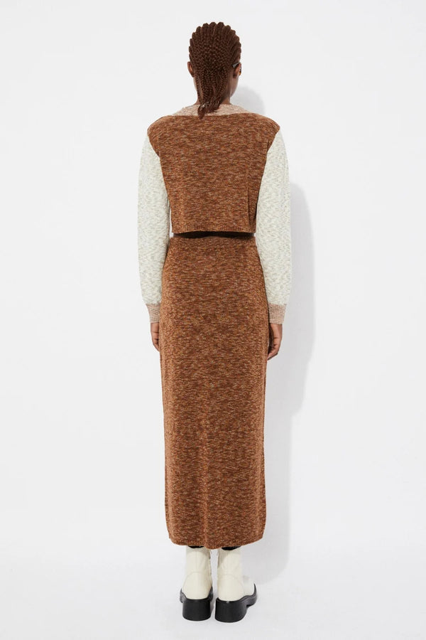 Moredo knitted skirt - Rust mix