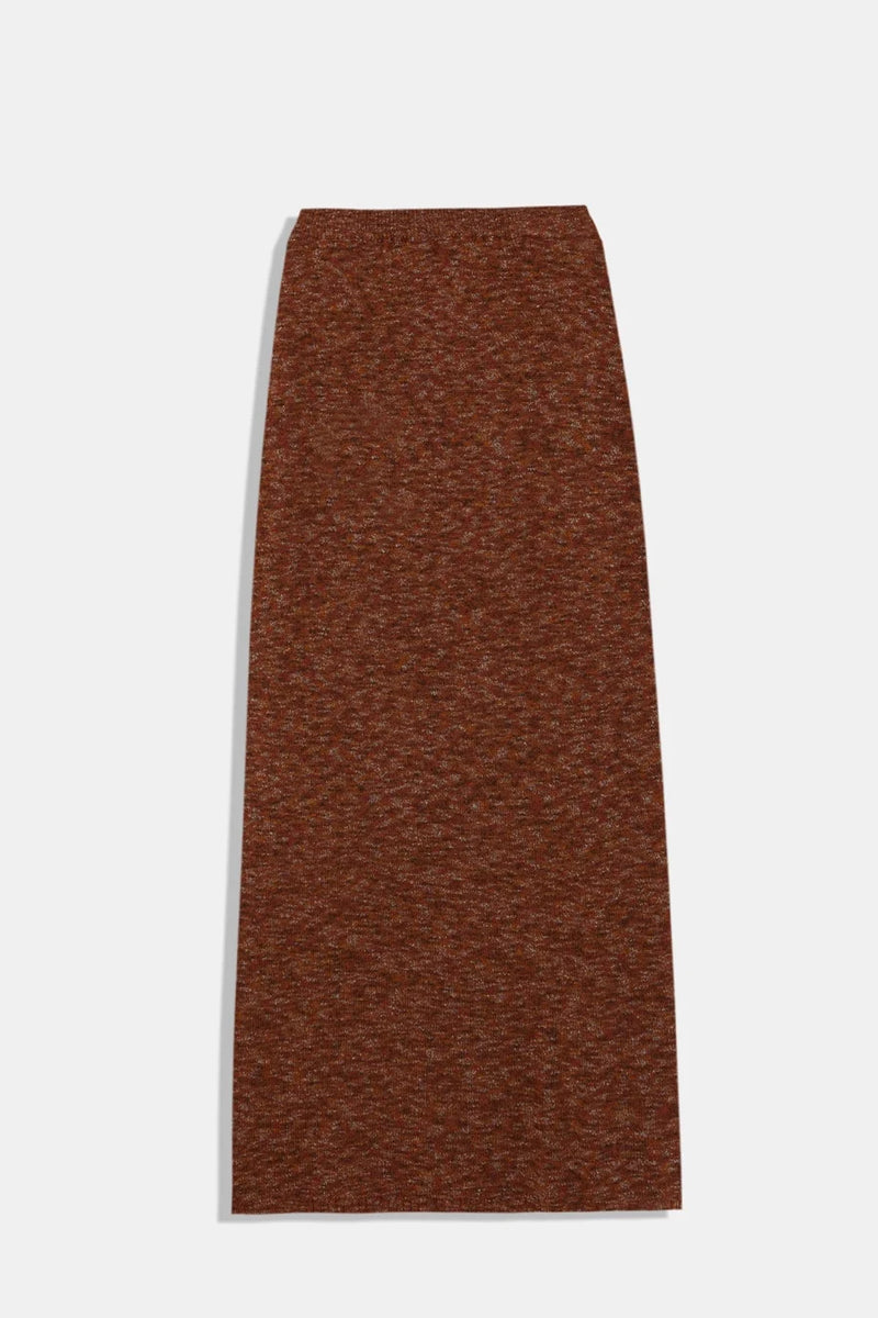 Moredo knitted skirt - Rust mix