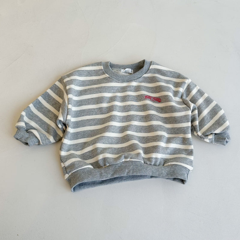 Bebe striped sweater - Grey melange