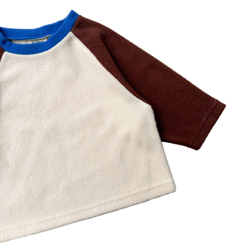Raglan fleece tee - Brown