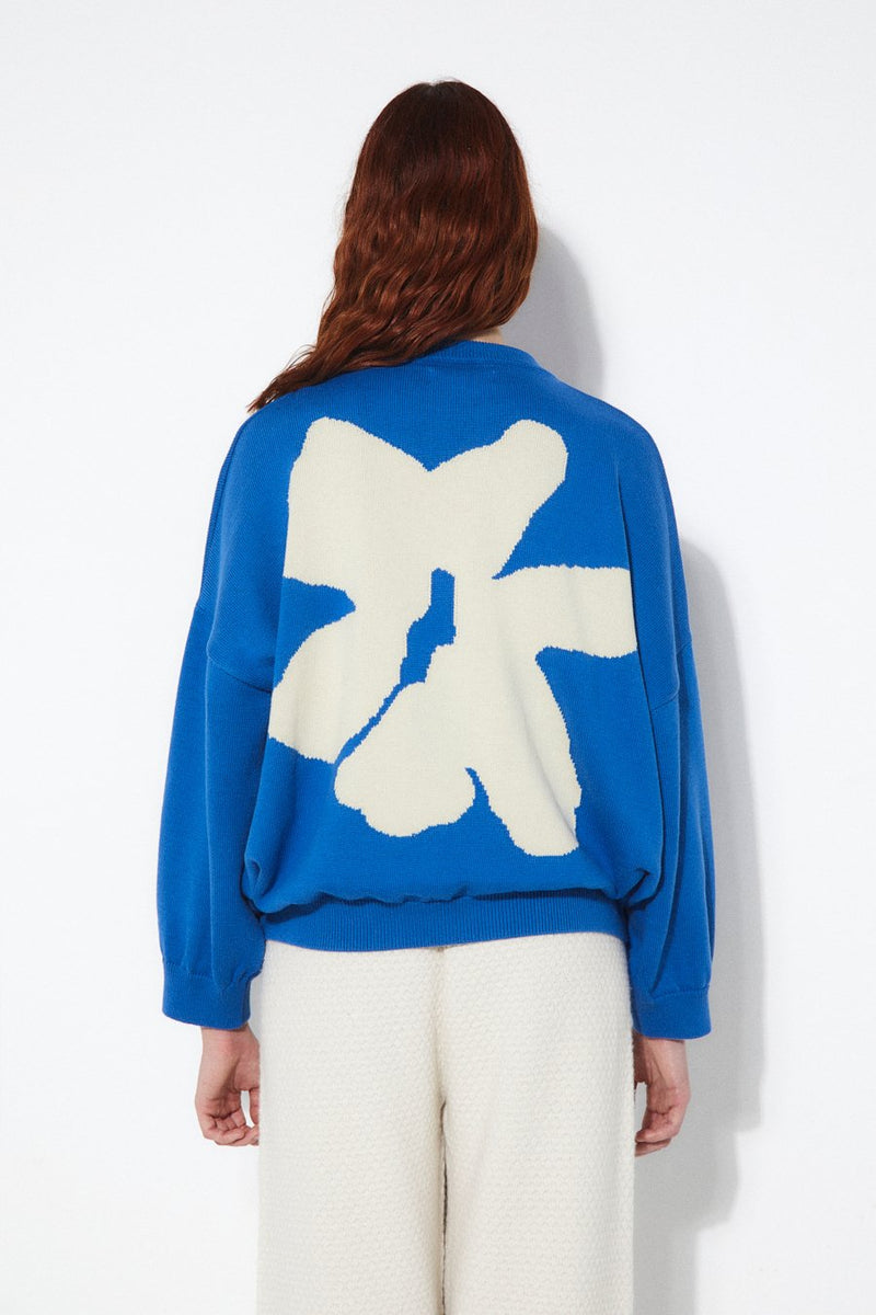 Margot knitted sweater - blue