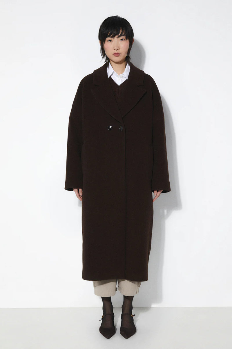 Cedar wool coat - Brown