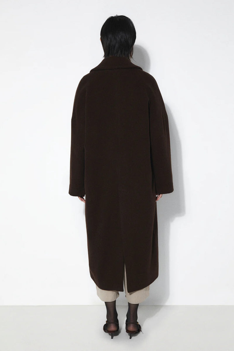 Cedar wool coat - Brown