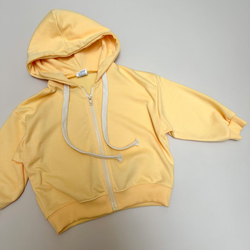 Oversized hoodie jacket - Yellow