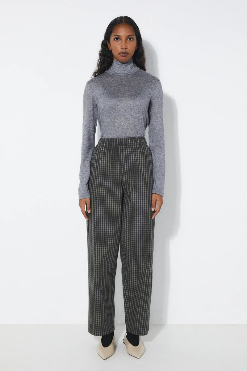 Duras check pants - Grey