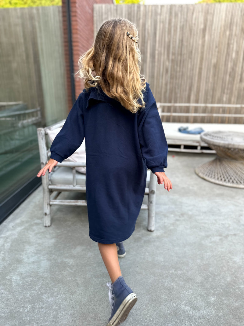Sailor sweater dress - Navy