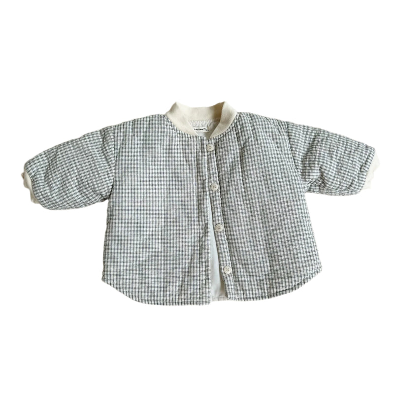 Bebe padded mini check jacket - Blue