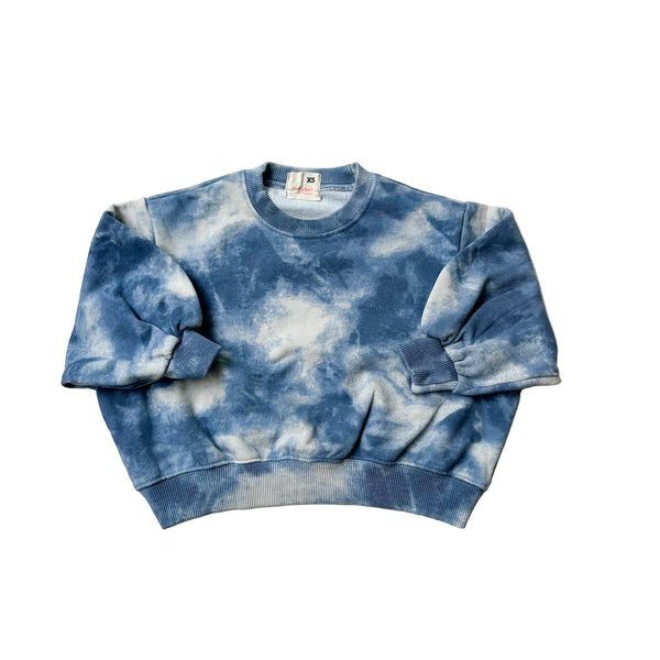 Chunky tie dye sweatshirt - Denim blue