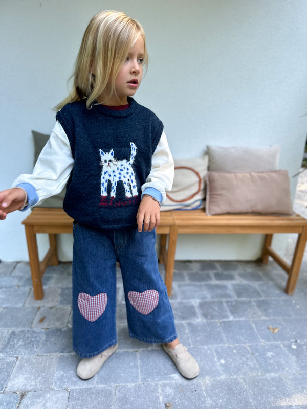 Kitty knit vest - Navy
