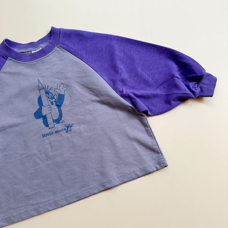 Mole raglan tee - Purple