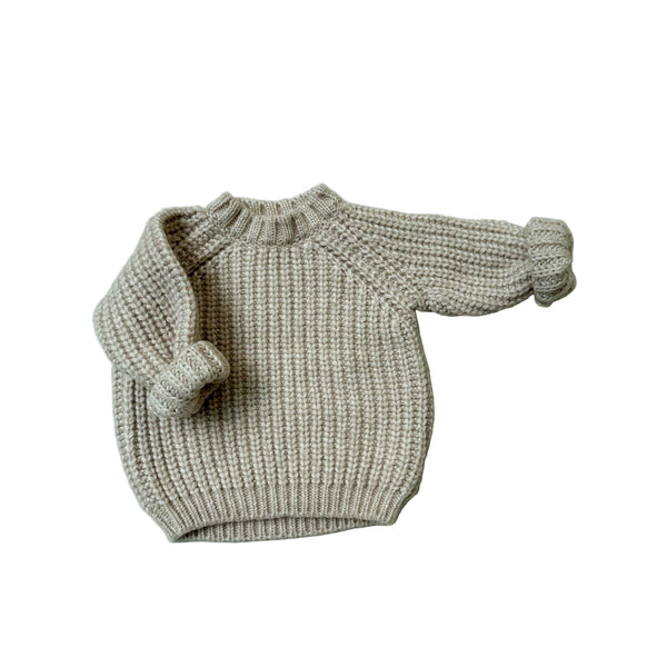 Knitted sweater - Tan